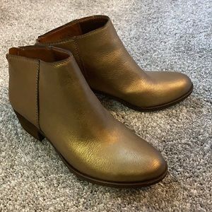Metallic booties